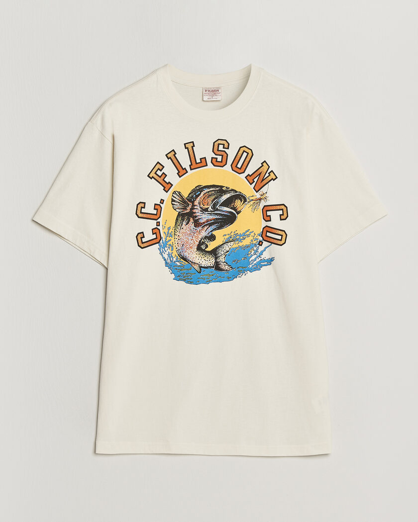 Filson Dry Fly Graphic T-Shirt Basswood – Blanco