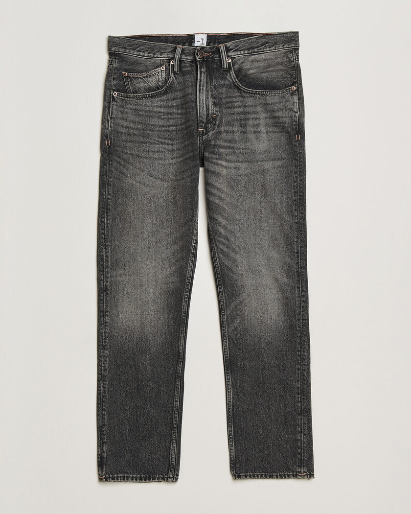 -1 Nordic Denim Regular Fit Jeans Thunderstorm Black Clean – Negro