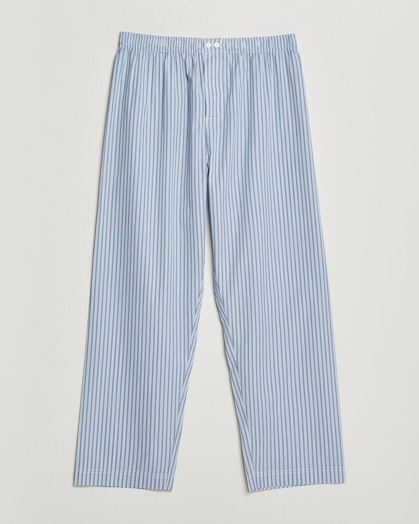 Tekla Fine Twill Pyjama Pants Cooper Stripes – Azul