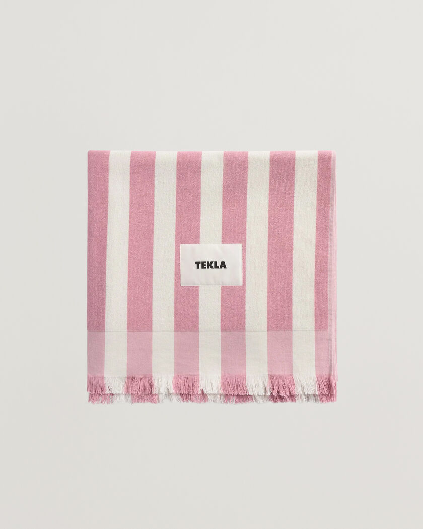 Tekla Organic Terry Beach Towel Palma Stripes – Multicolor