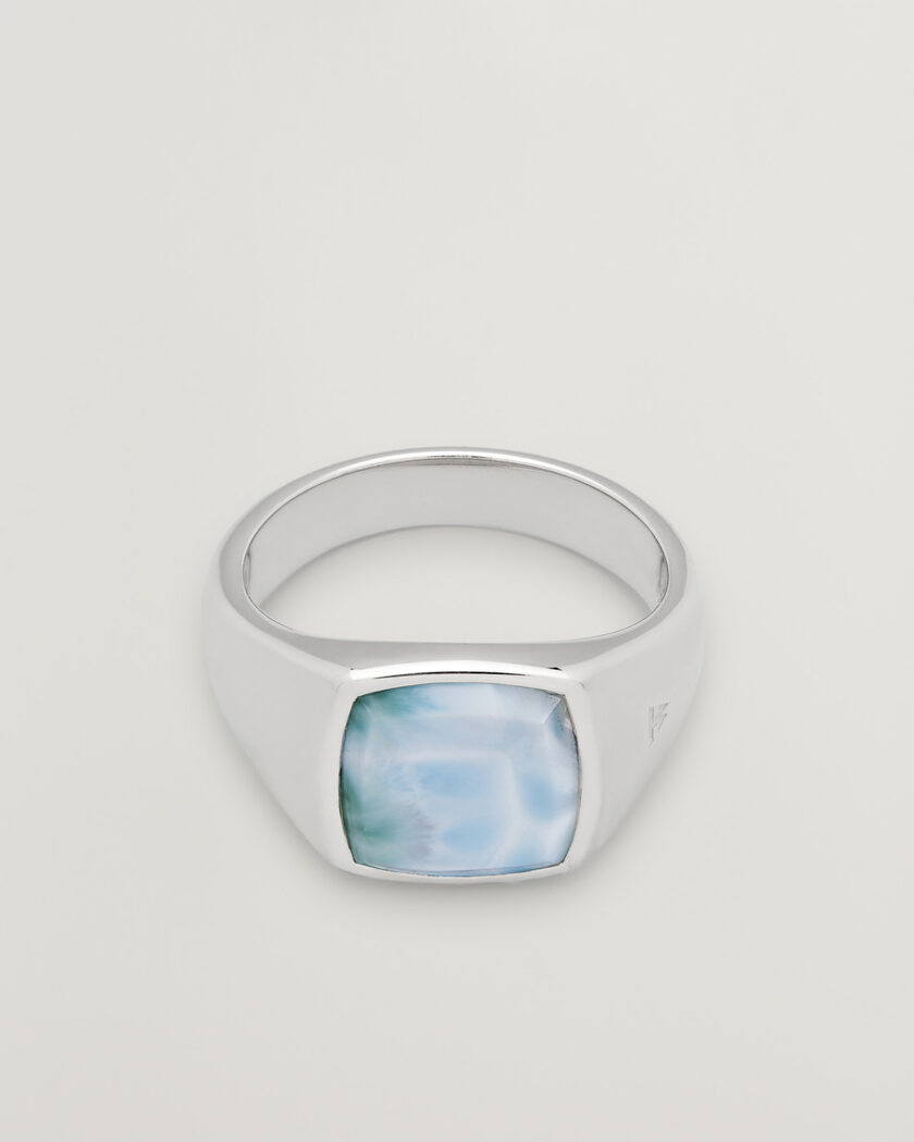 Tom Wood Kay Ring Ice Blue Silver – Plata