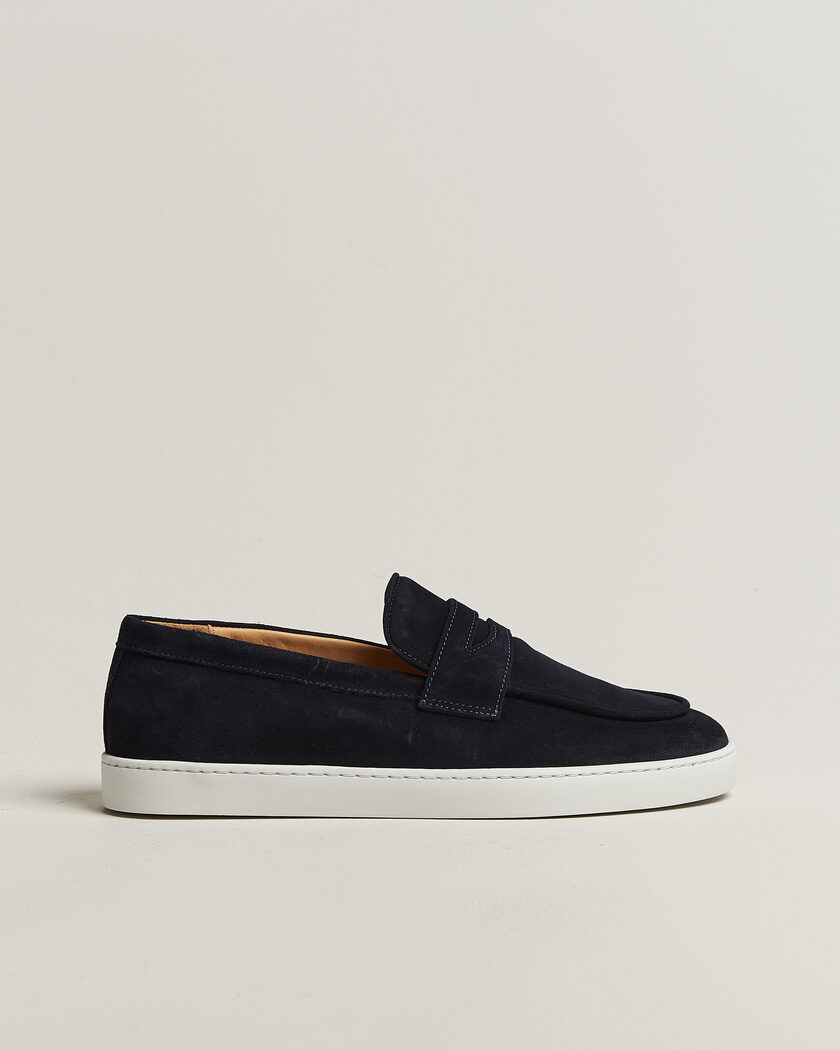 Fliteless Suede Penny Sneaker Navy – Azul
