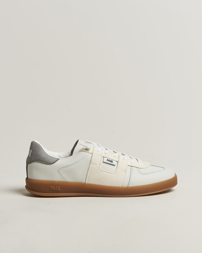 P448 Monza Leather/Suede Sneaker White – Blanco
