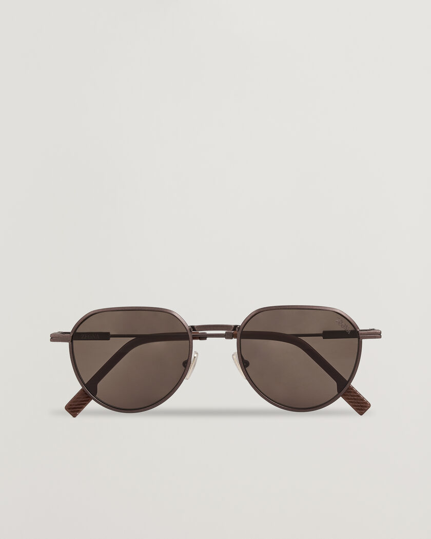 Zegna EZ0297 Sunglasses Dark Bronze – Marrón