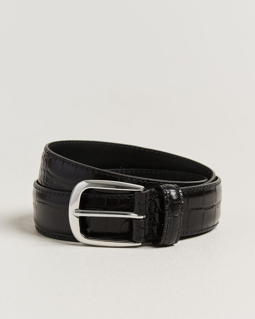 Anderson's Embossed Western Leather Belt Black – Negro