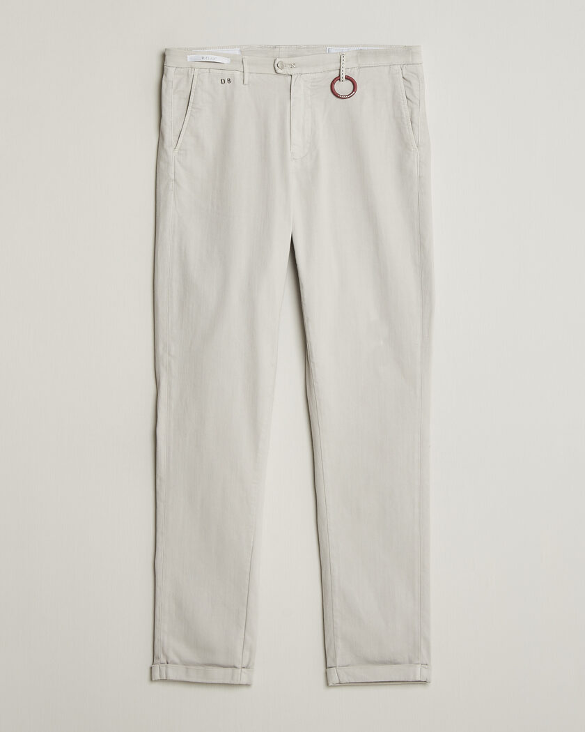 Tramarossa Luis Superstrech Cotton Chino Ice – Blanco