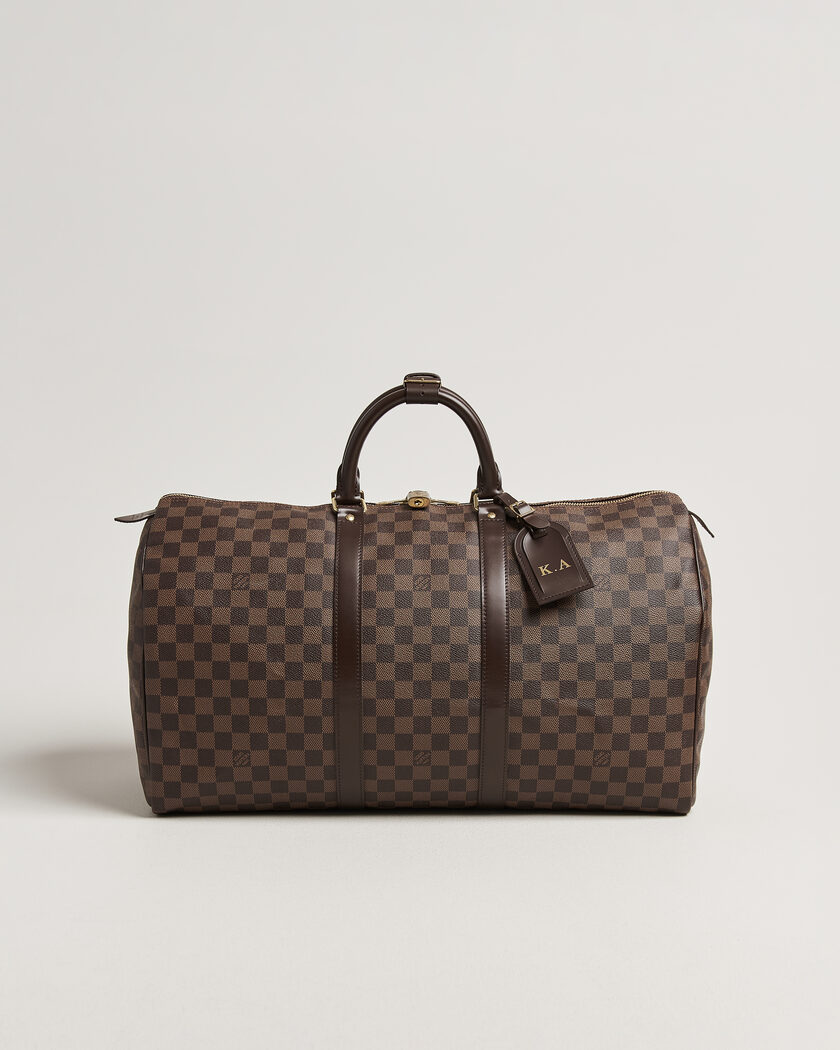 Louis Vuitton Pre-Owned Keepall 50 Damier Ebene – Marrón