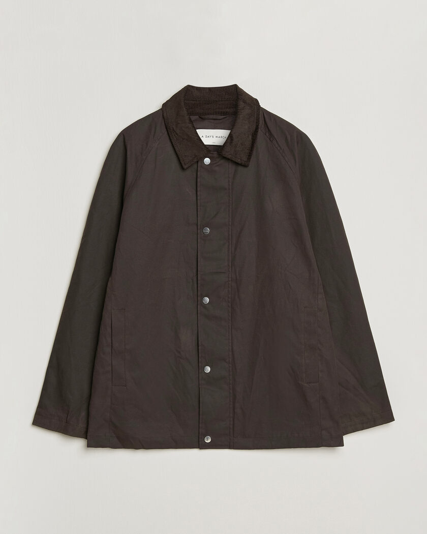A Day's March Limestone Waxed Jacket Dark Brown – Marrón