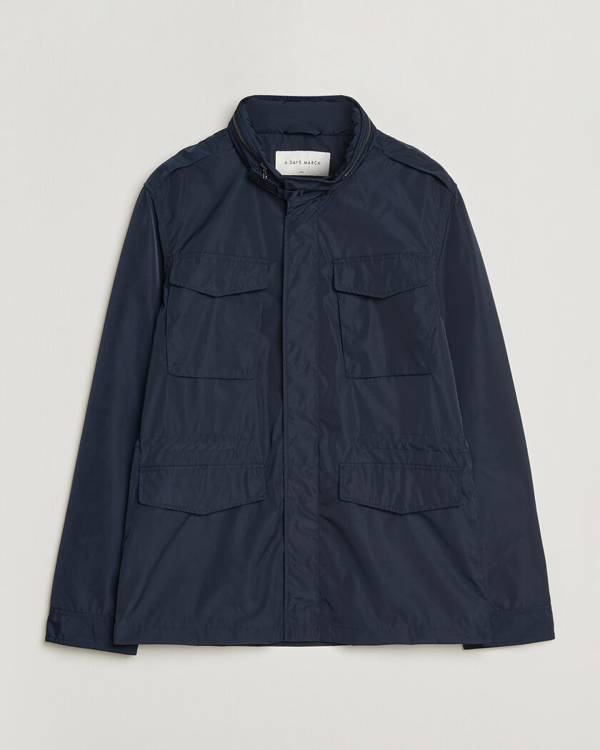 A Day's March Barnett M65 Nylon Jacket Navy – Azul