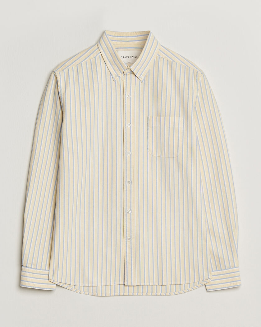 A Day's March Original Oxford Shirt Yellow Multi – Multicolor
