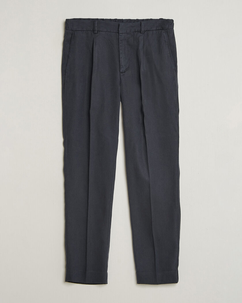 A Day's March Smart Lyocell Trousers Navy – Azul