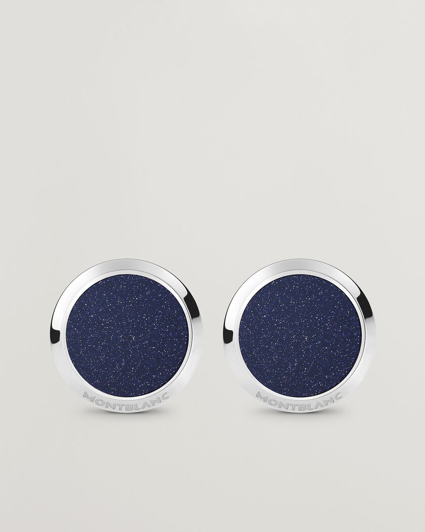 Montblanc Meisterstück Cufflinks Blue Goldstone – Azul