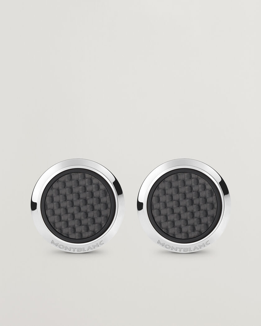 Montblanc Meisterstück Cufflinks Black Carbon – Negro