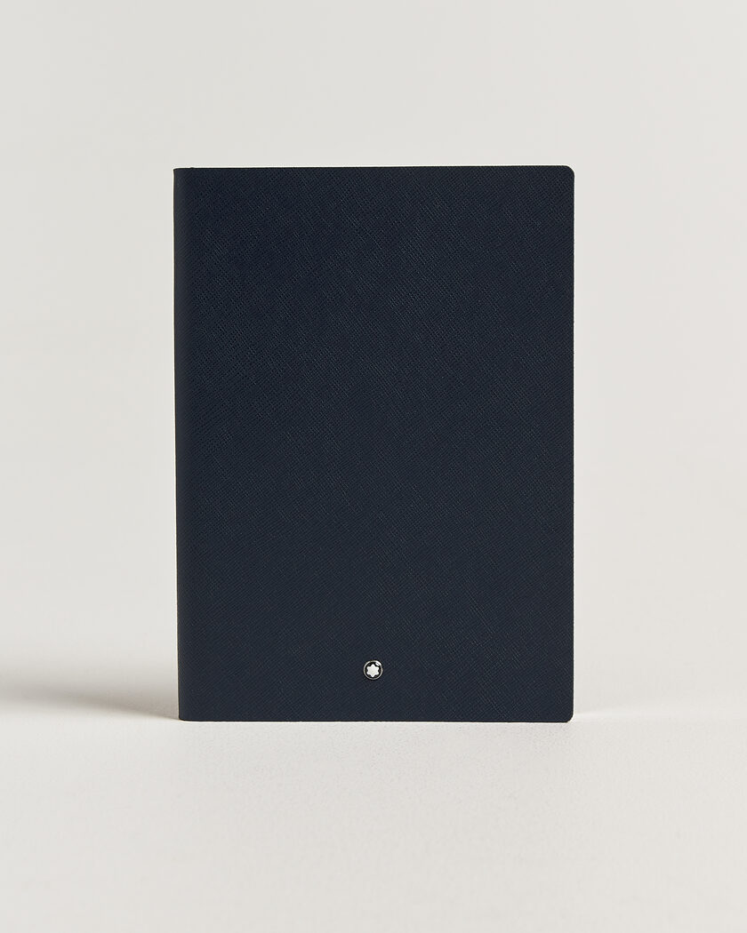 Montblanc Sartorial Leather Medium Notebook, Lined Blue – Azul