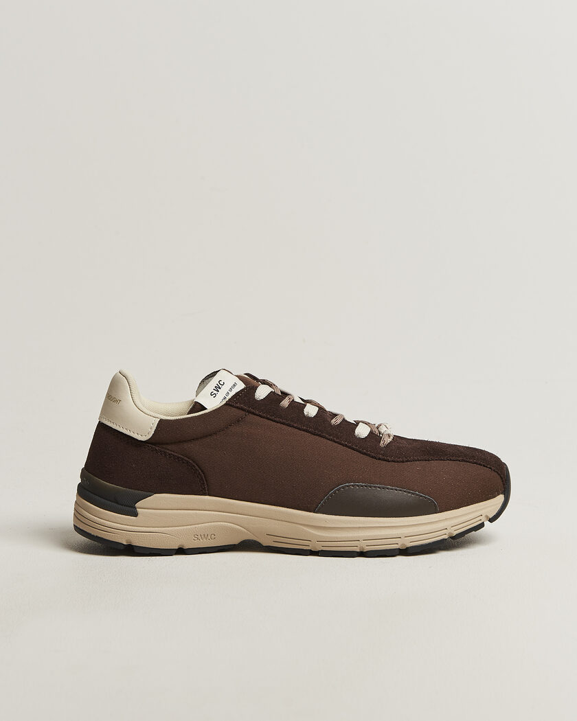 Stepney Workers Club Legion Suede Twill Sneaker Dark Brown – Marrón