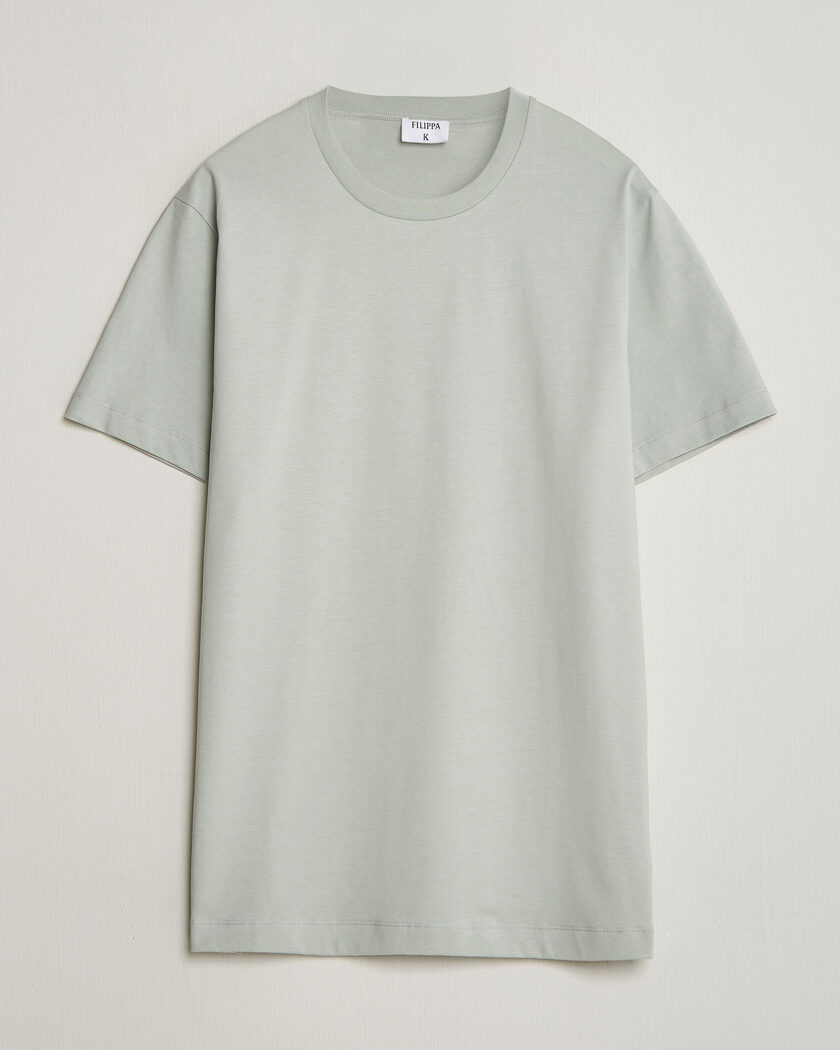 Filippa K Filip Crew Neck T-Shirt Silver Grey – Gris