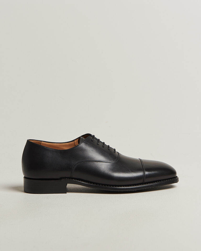 Myrqvist Äppelviken II Oxford Black Calf – Negro