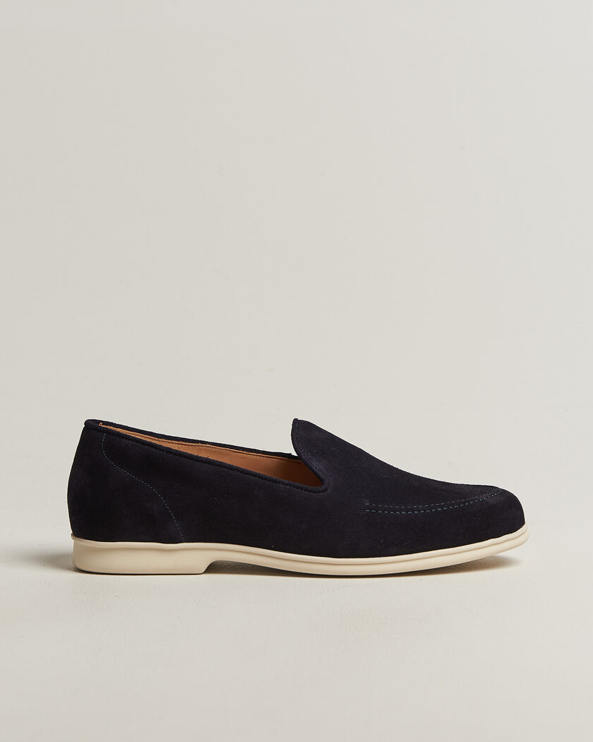 Myrqvist Brännö II Loafers Navy Suede – Azul