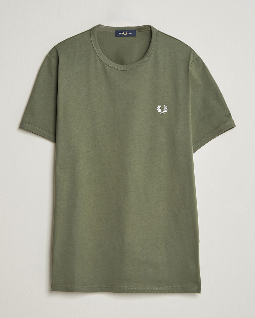 Fred Perry Ringer T-Shirt Laurel Wreath Green – Verde