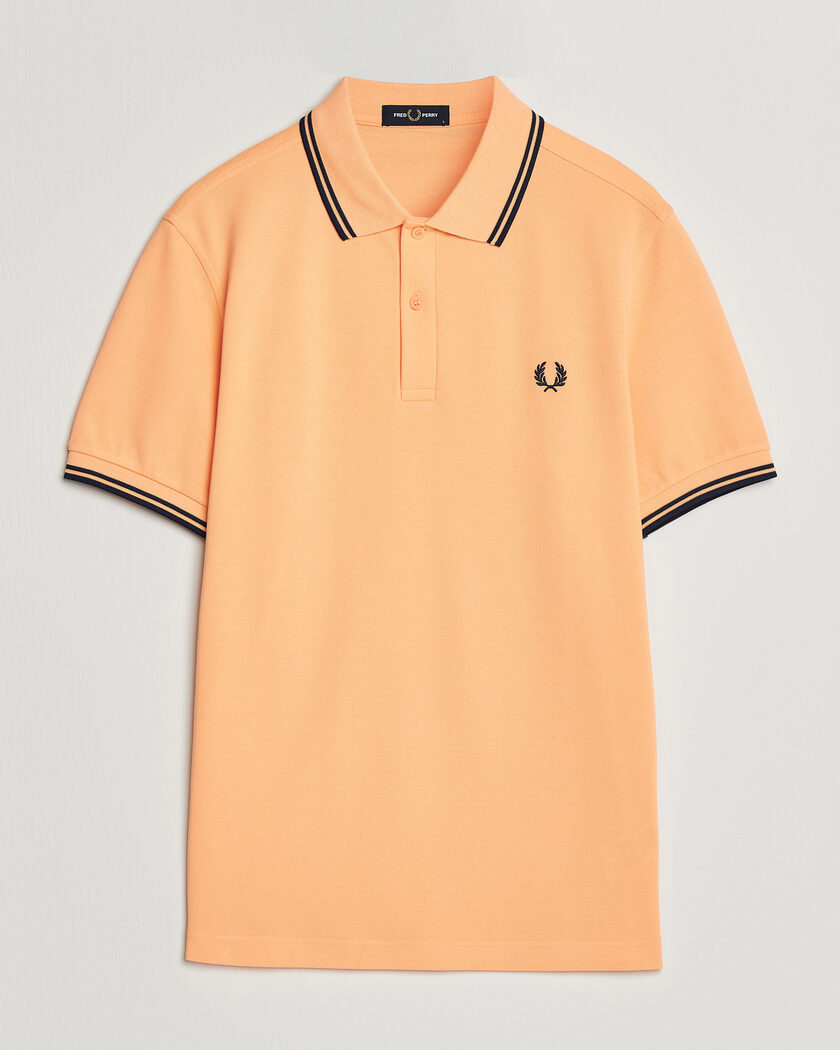 Fred Perry Twin Tipped Polo Shirt Peach – Naranja