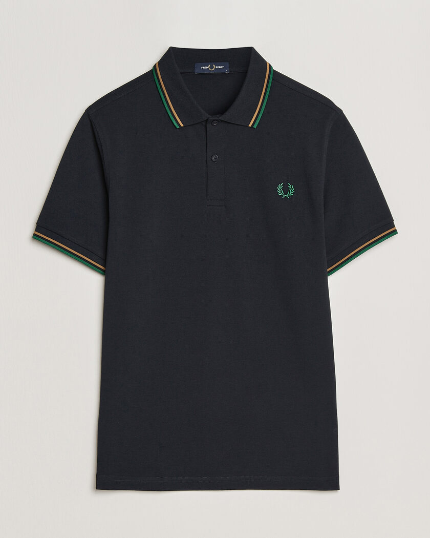 【新品タグ付き】FRED PERRY ネイビー 長袖 Sサイズ M3636 - Azul Marino / Blanco / Blanco | The Fred Perry Shirt
