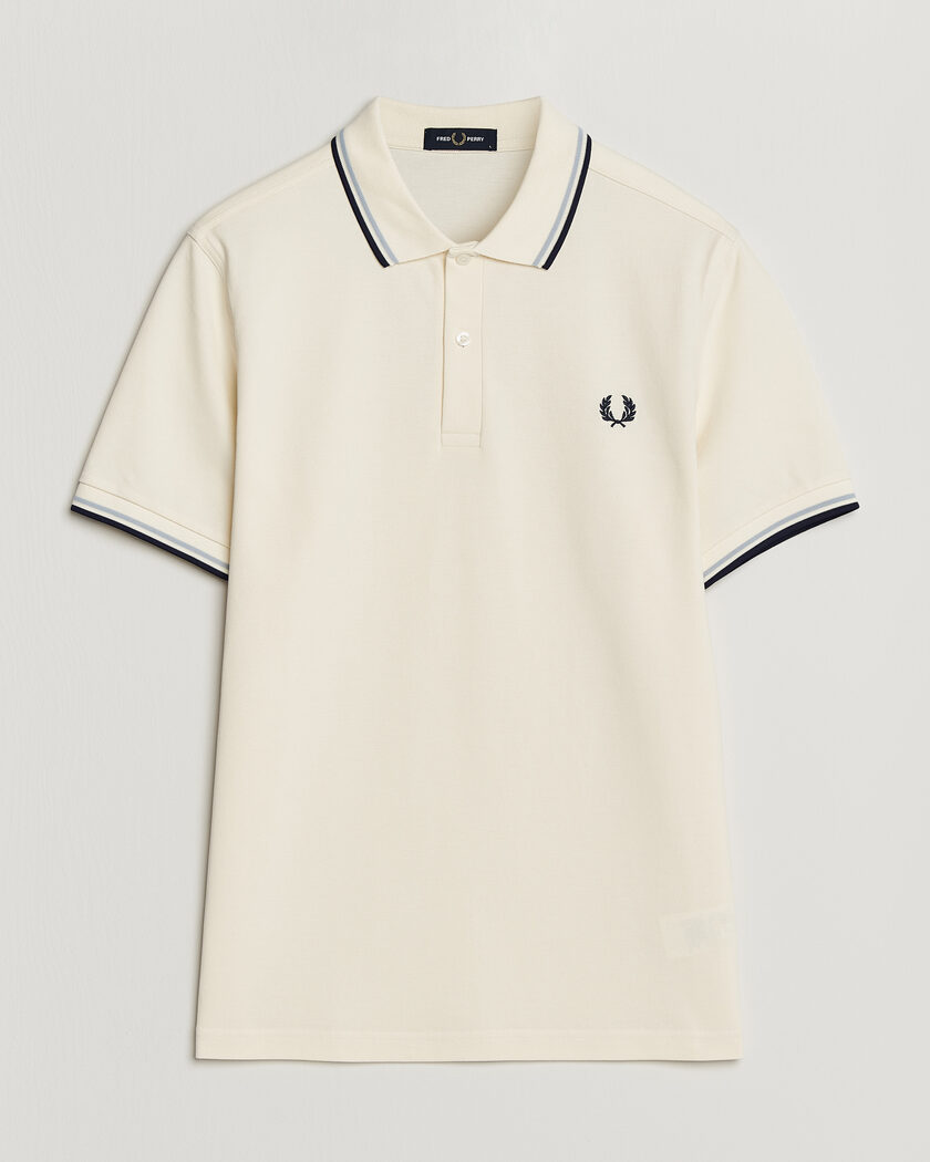 Fred Perry Twin Tipped Polo Shirt Ecru – Blanco