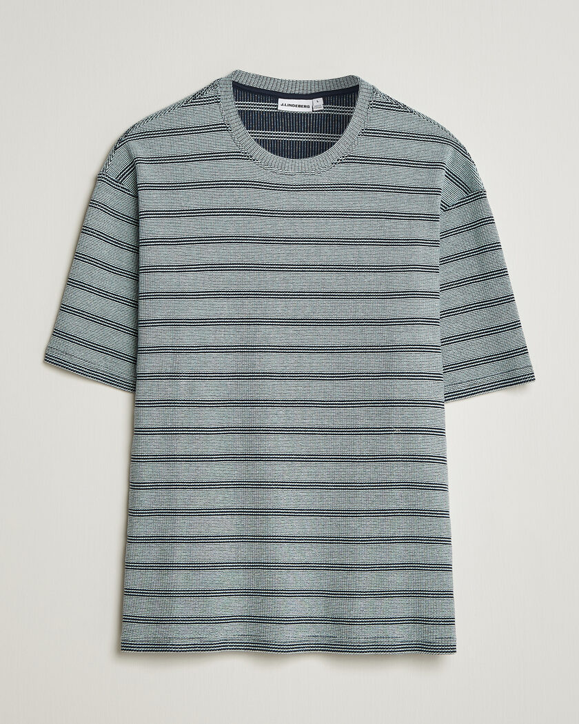 J.Lindeberg Jose Jacquard T-Shirt Estate Blue – Azul