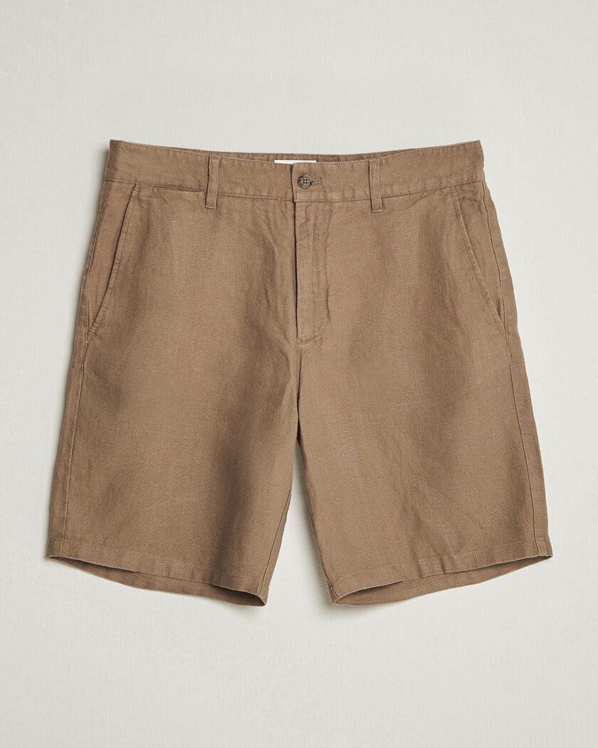 NN07 Aden Linen Shorts Clay Mirage W29 - Taglia: W29 - Colore: Marrone