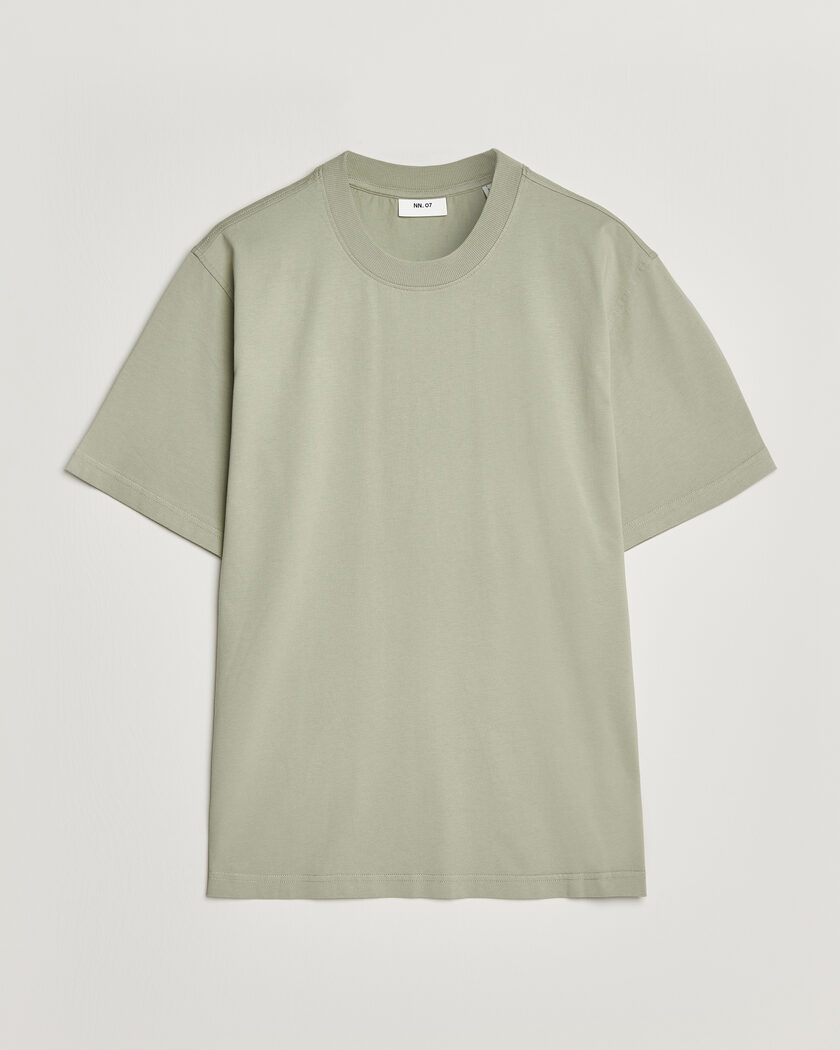 NN07 Adam Crew Neck T-Shirt Sage Green S - Taglia: M - Colore: Verde