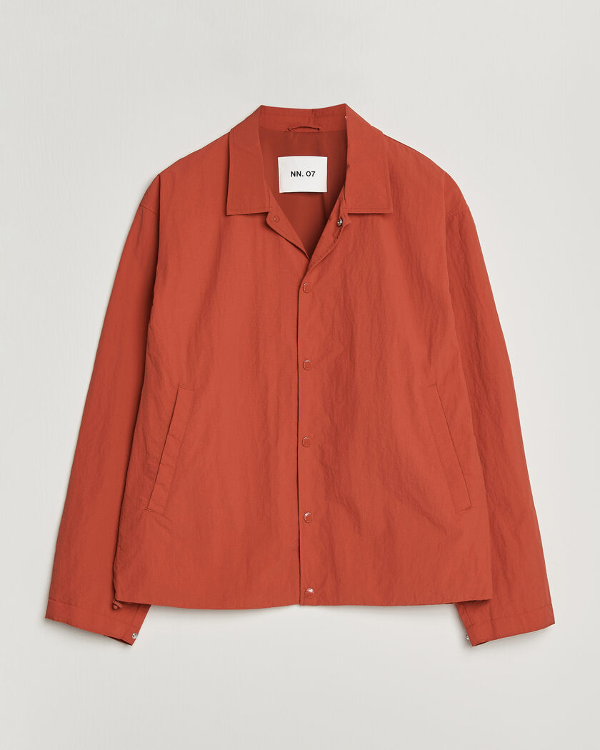 NN07 Frenton Coach Jacket Sienna Heat – Rojo