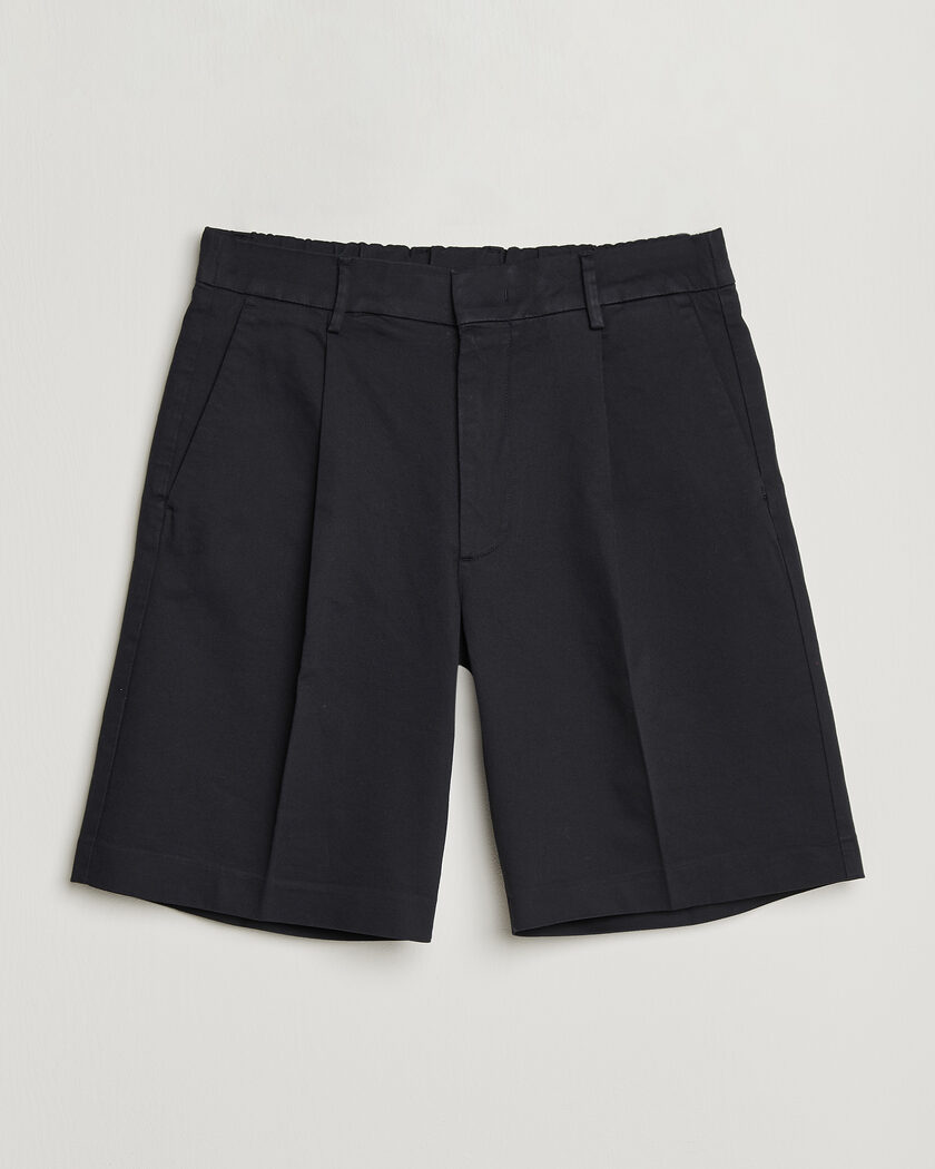 NN07 Kay Relaxed Fit Cotton Drawstring Shorts Navy Blue – Azul