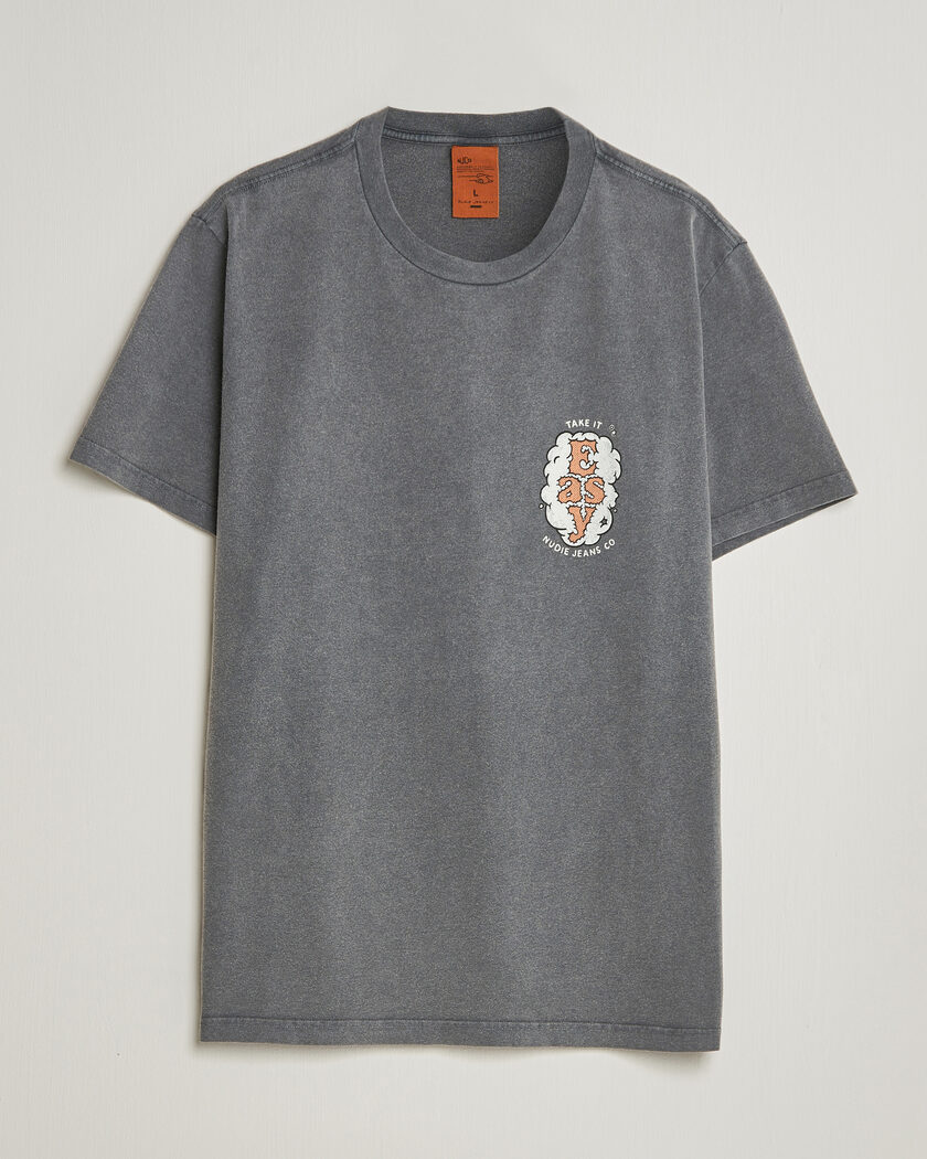 Nudie Jeans Roy Easy Cloud T-Shirt Antracite S - Taglia: S - Colore: Grigio