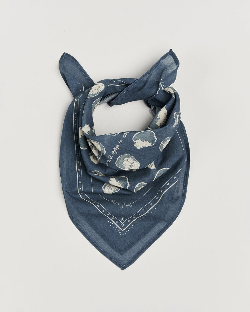 Nudie Jeans Ingrid OG Line-Up Bandana Blue – Azul