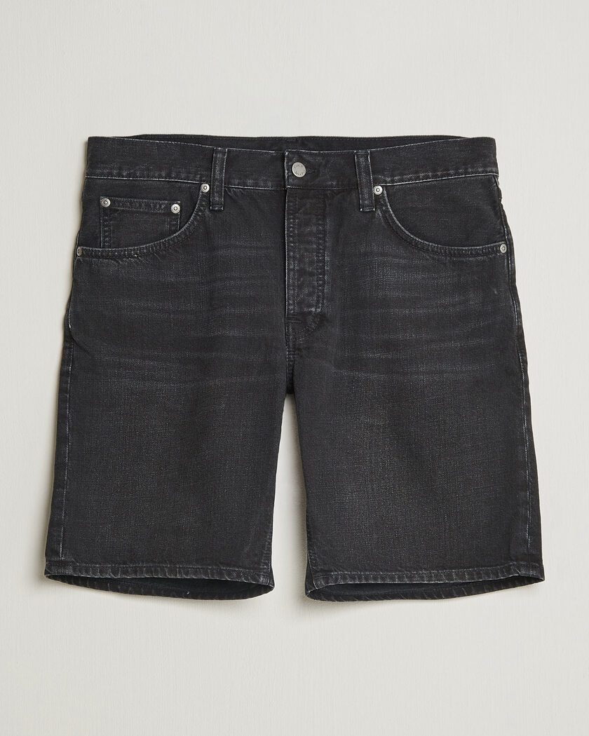 Nudie Jeans Seth Denim Shorts Dune Black – Negro