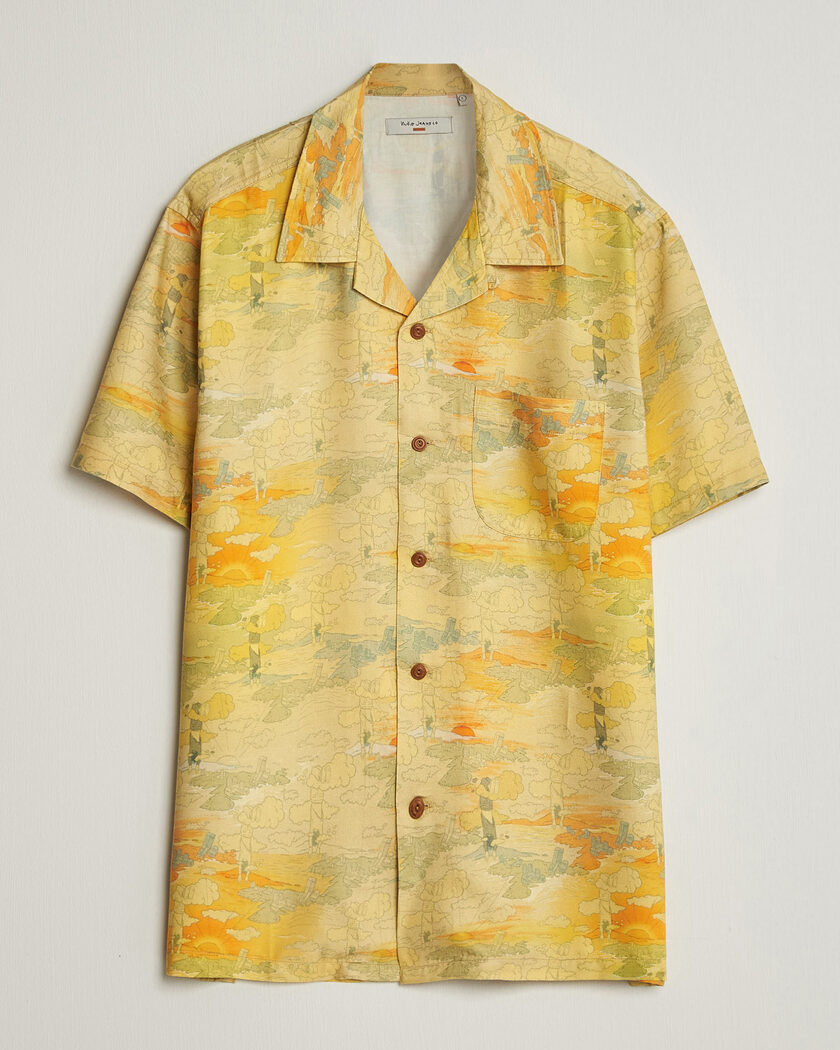 Nudie Jeans Arvid Hawaii Shirt Drift Away – Amarillo