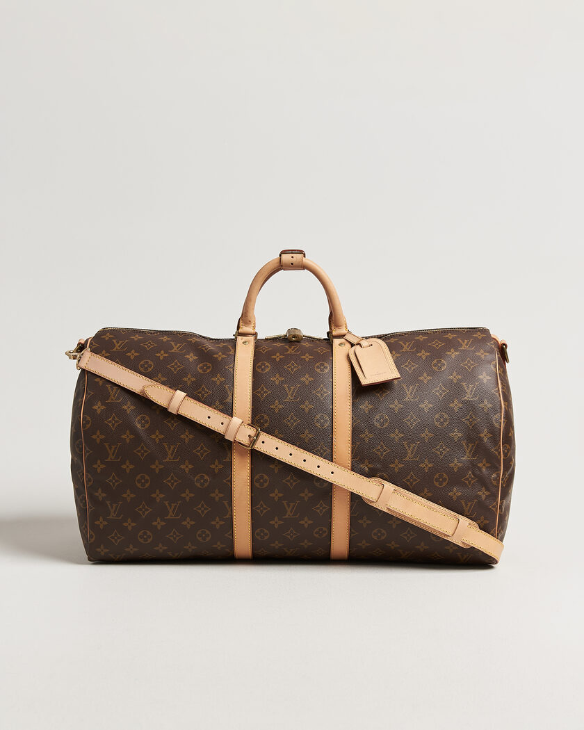 Louis Vuitton Pre-Owned Keepall 55 Bandouliére Monogram – Marrón