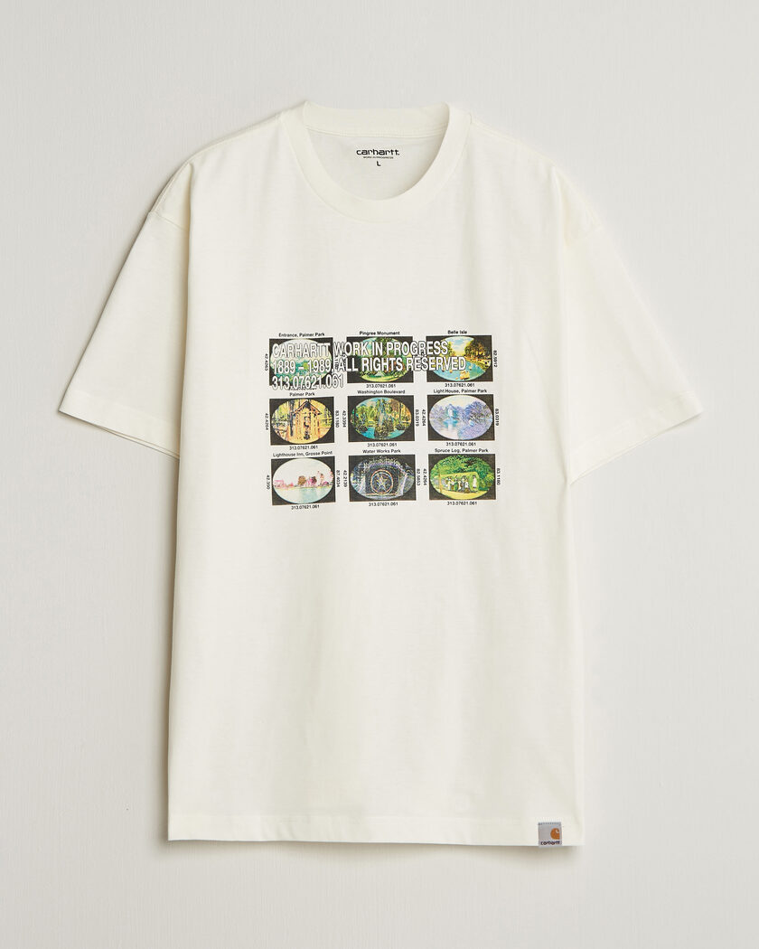 Carhartt WIP Coordinates Printed T-Shirt Wax – Blanco