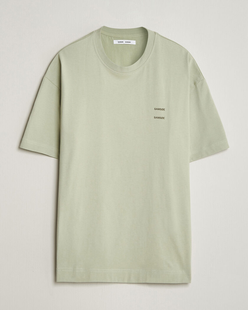 Samsøe Samsøe Joel Organic Cotton T-Shirt Desert Sage – Verde