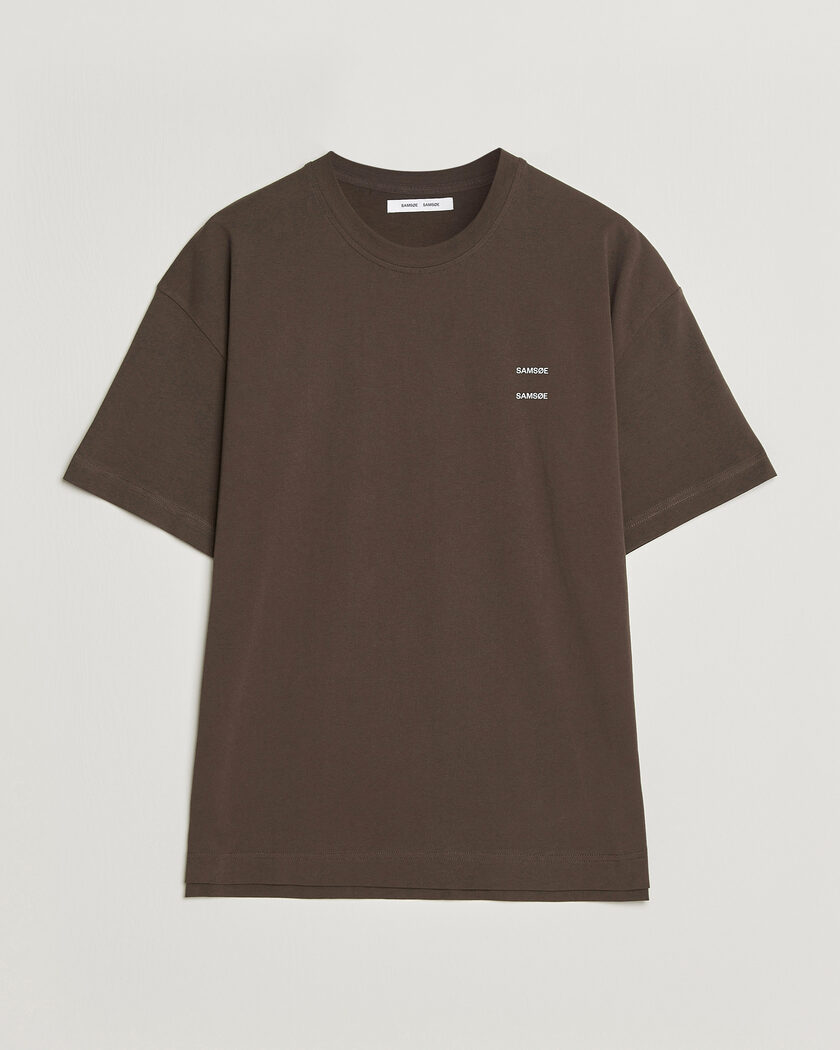 Samsøe Samsøe Joel Organic Cotton T-Shirt Turkish Coffee – Marrón