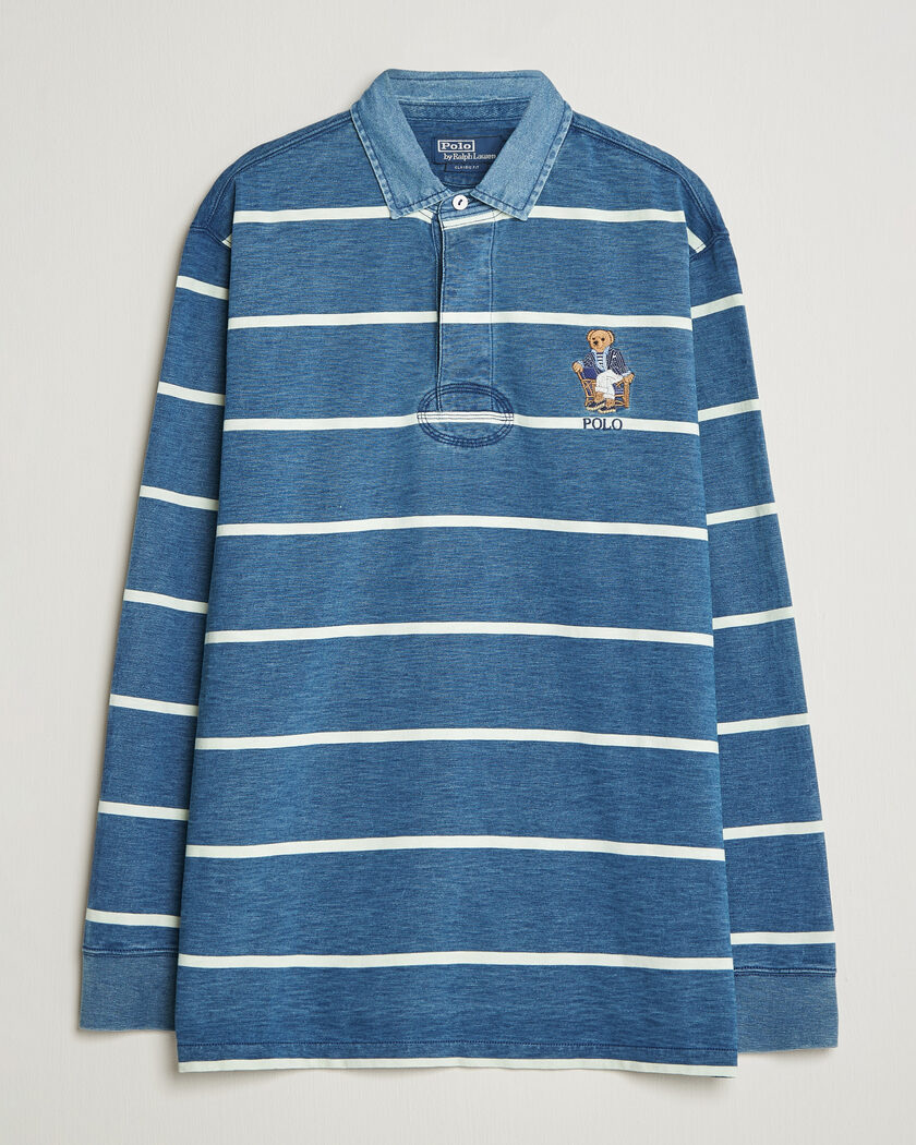 Polo Ralph Lauren Striped Indigo Rugby Newport Bear – Azul