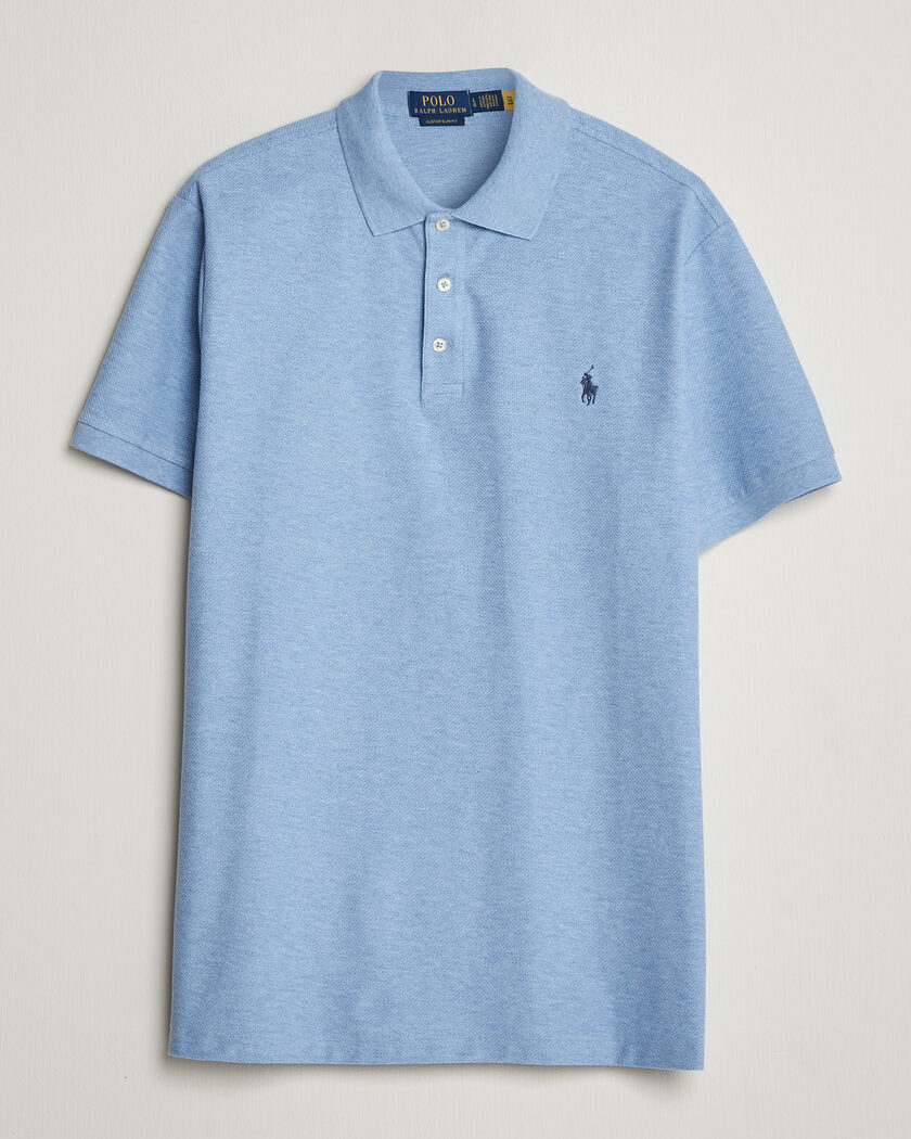 Polo Ralph Lauren Honeycomb Texture Polo Isle Heather – Azul