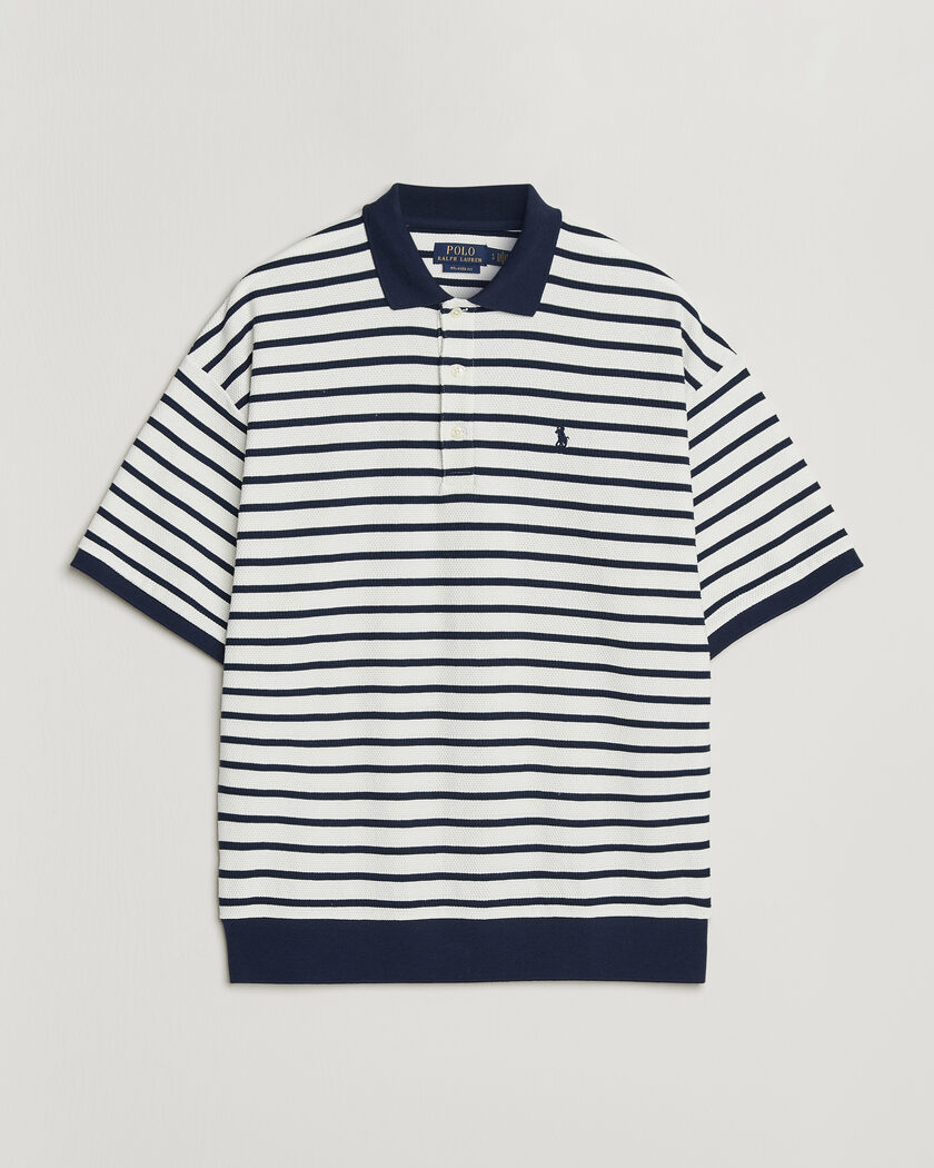 Polo Ralph Lauren Jacquard Interlock Striped Polo Nevis/Newport Navy – Azul