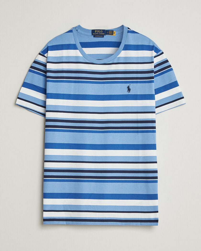 Polo Ralph Lauren Crew Neck Striped T-shirt Bristol Blue Multi – Multicolor