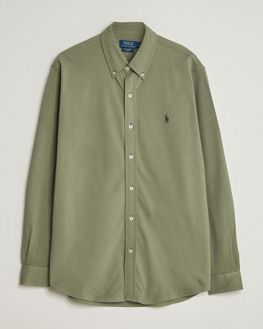 Polo Ralph Lauren Featherweight Mesh Shirt Cruise Olive – Verde