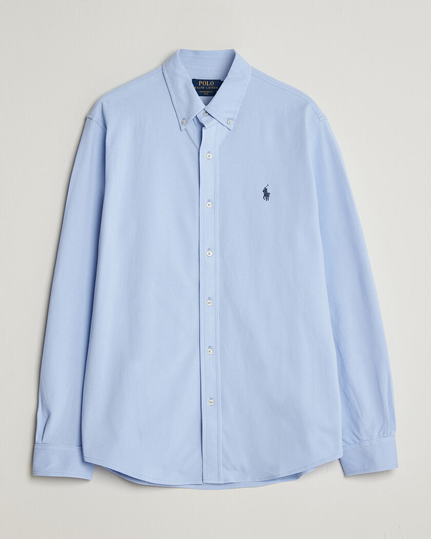 Polo Ralph Lauren Featherweight Mesh Shirt Pebble Blue – Azul