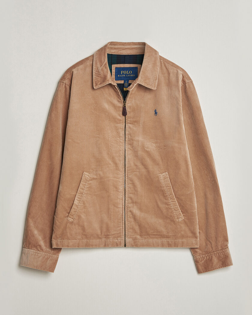 Polo Ralph Lauren Wale Corduroy Windbreaker Vintage Khaki – Marrón