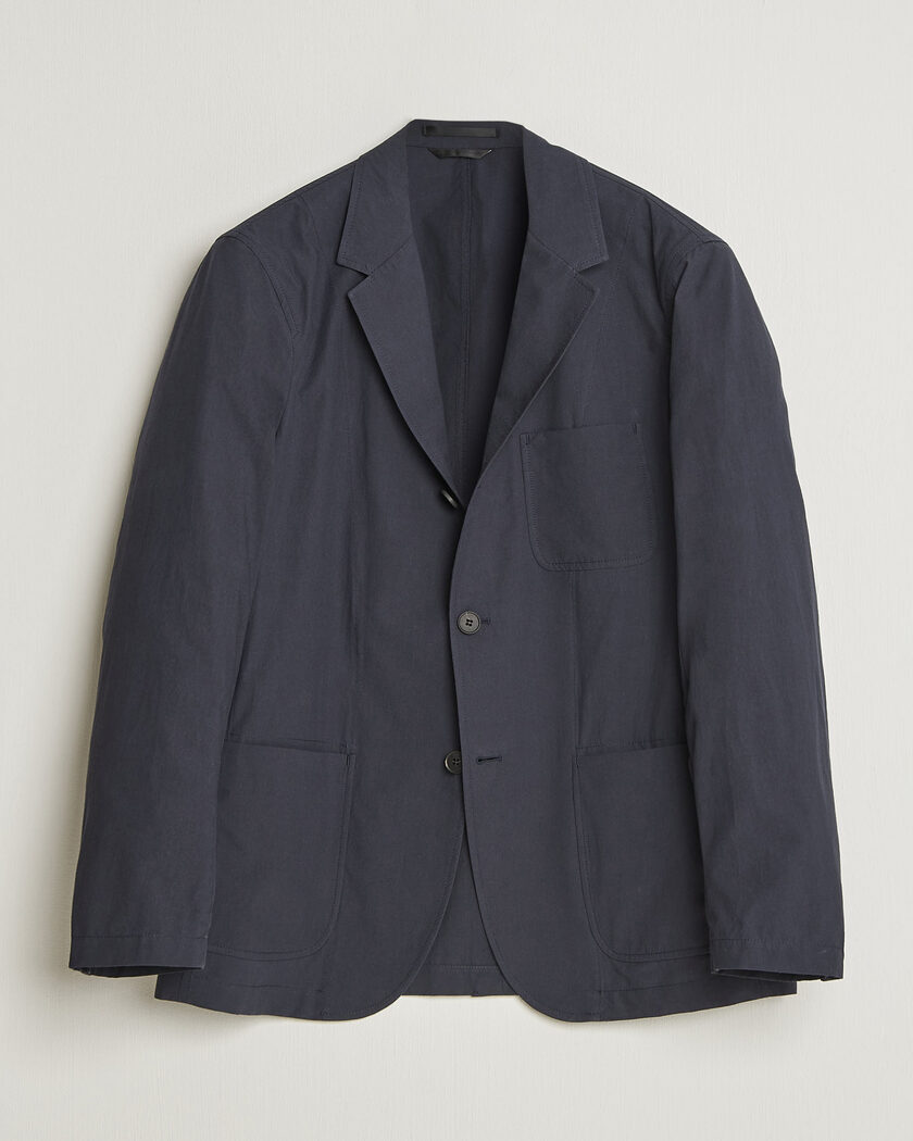 Sunspel Lightweight Poplin Jacket Blazer Navy – Azul