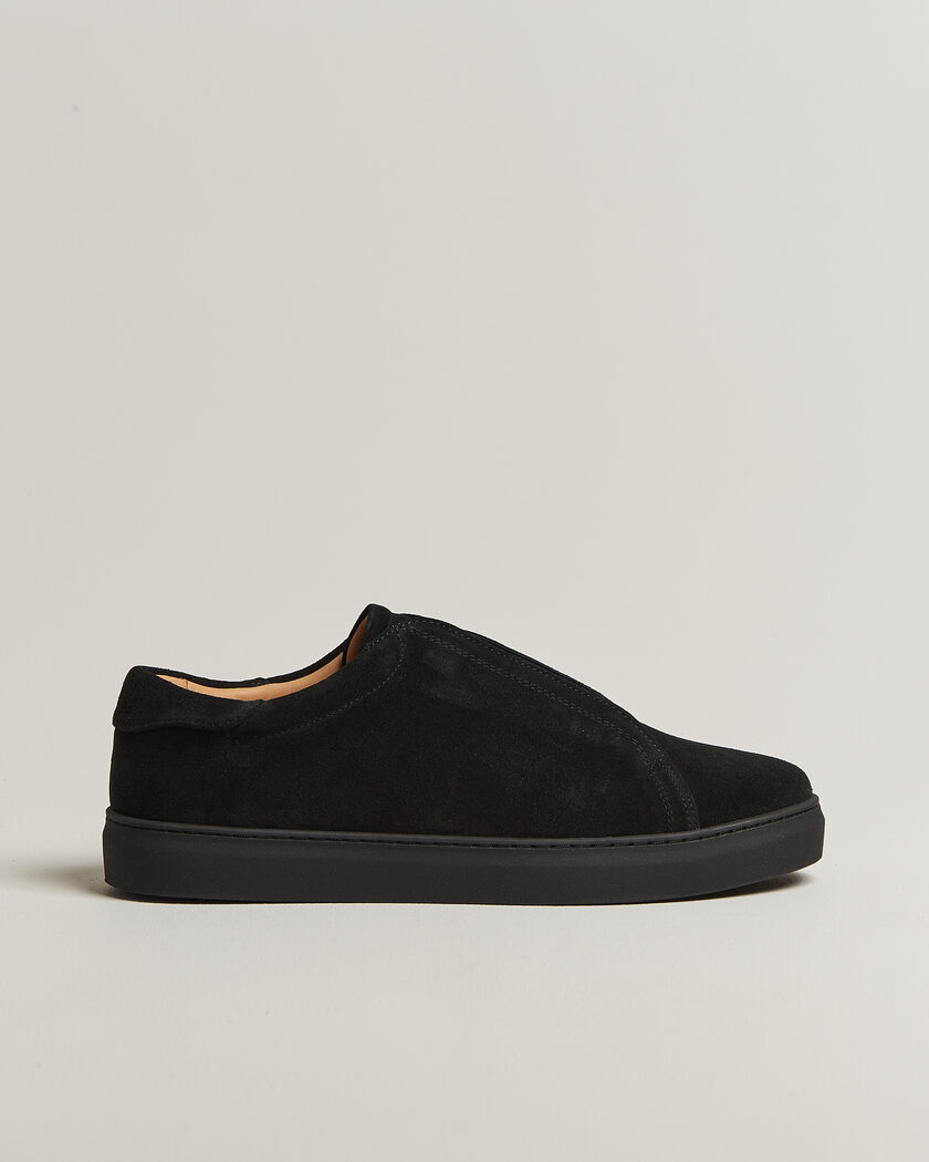 Myrqvist Alnö Monochrome II Sneakers Black Suede – Negro