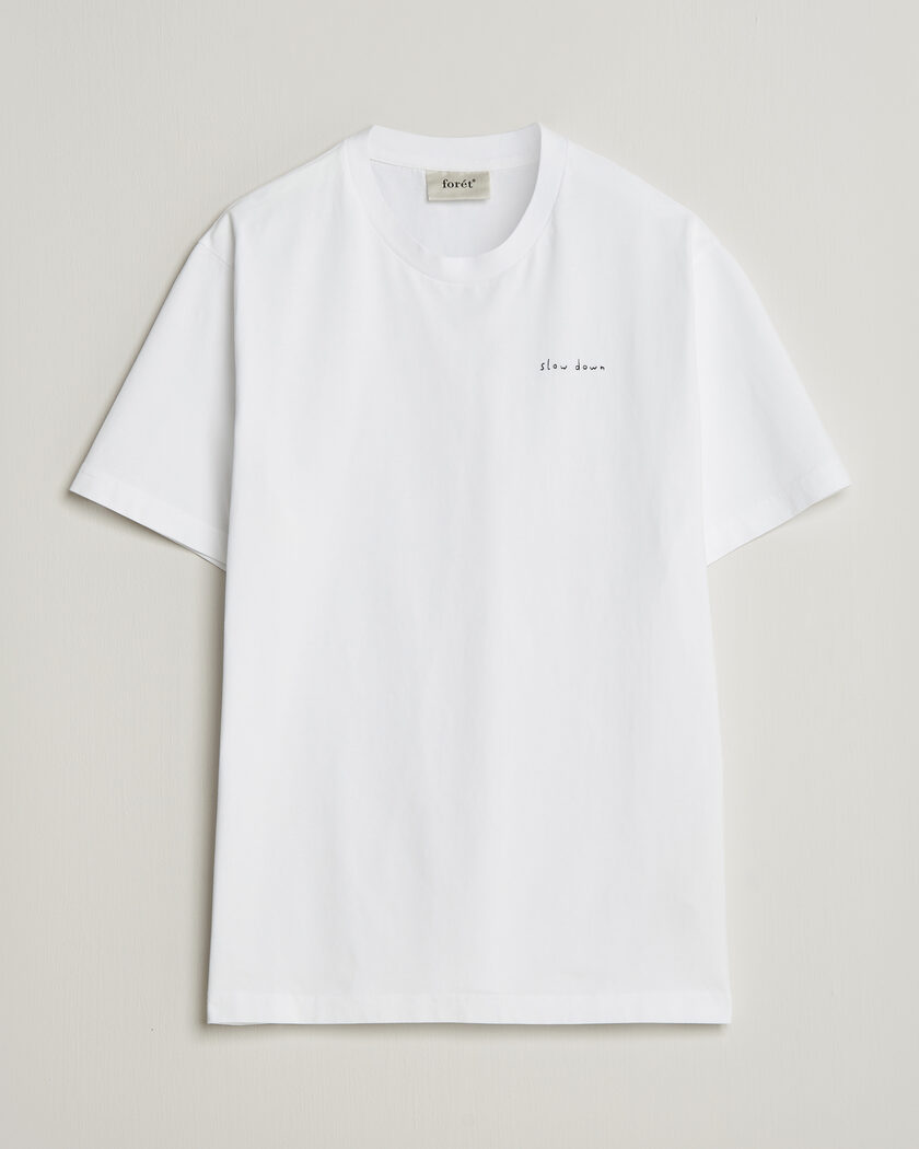 Forét Slow Down T-Shirt White – Blanco