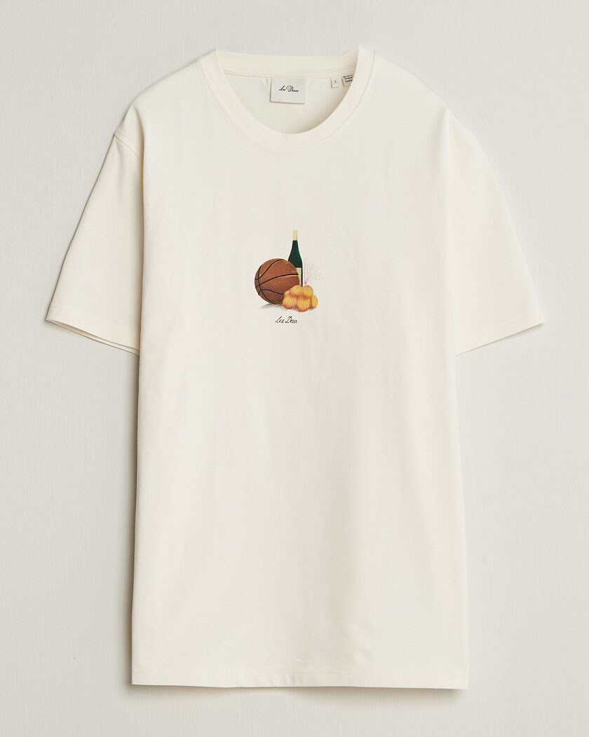 LES DEUX Lemons Printed T-Shirt Eggnog White – Blanco